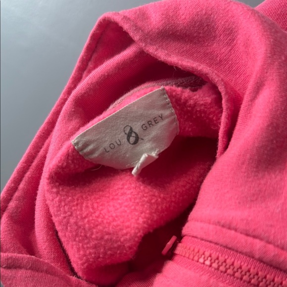 Lou & Grey Women’s Pink Quarter-Zip Pullover Sz M - Picture 2 of 6